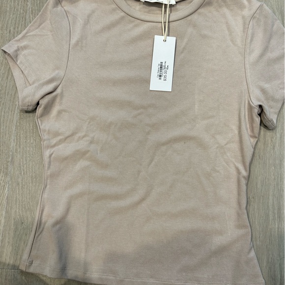 TAUPE/ BROWN CAP SLEEP T SHIRT SIZE 12 BNWT - Picture 2 of 4